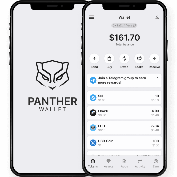 Pnather wallet showcase